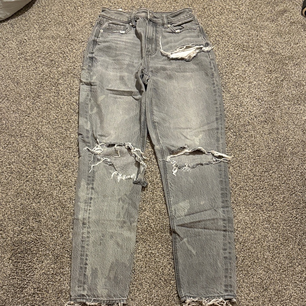 American Eagle Outfitters Gray mom jeans
